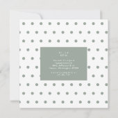 Invitation 50 & Fabuleux Sage Simple Carré d'anniversaire (Dos)