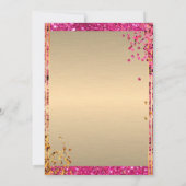 Invitation 50 & Fabuleux Talons Hauts Luxueux Paillettes Or R (Dos)