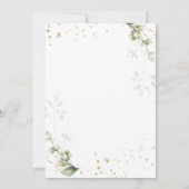 Invitation 50 & Fabulous Green Gold Botanical Anniversaire (Dos)