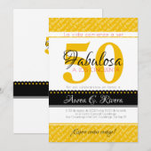 Invitation 50 & Fabulous jaune espagnol / Fabulosa amarillo (Devant / Derrière)
