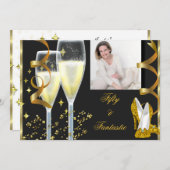 Invitation 50 & Fantastic Elegant Champagne Chaussures Gold P (Devant / Derrière)