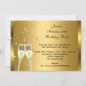 Invitation 50 & Fantastique Elegant Champagne Heels Gold (Dos)