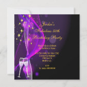 Invitation 50 & Fantastiques Chaussures Leopard Purple Or (Dos)