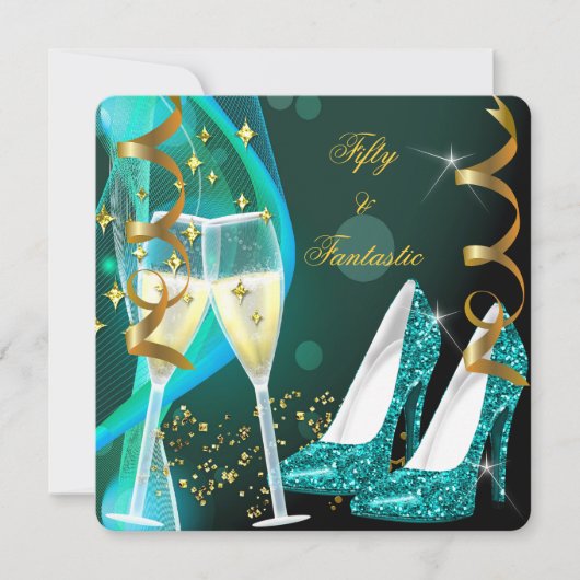 Invitation 50 & Fantastiques Incroyables Talons Hauts Sarcell (Devant)