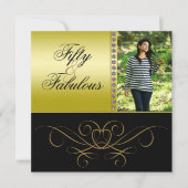 Invitation 50 femmes photographes élégantes aux perles et au (Devant)