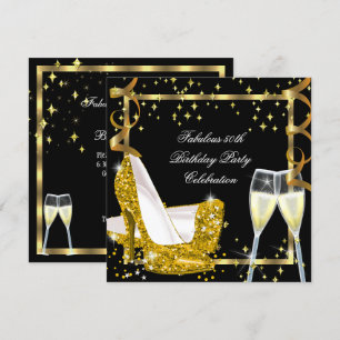 Invitation 50 Incroyables Chaussures à Talons Hauts Pailletée