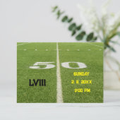 Invitation 50 Yard Line Football Watch Party (Debout devant)