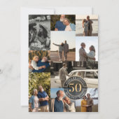 Invitation 50 Years Love Infinity Photo Collage Anniversary (Dos)