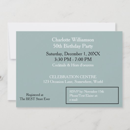 Invitation 50e (Dos)