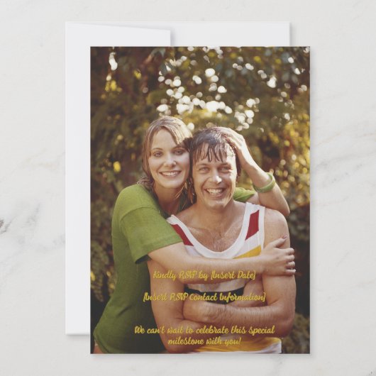 Invitation 50e anniversaire (Dos)