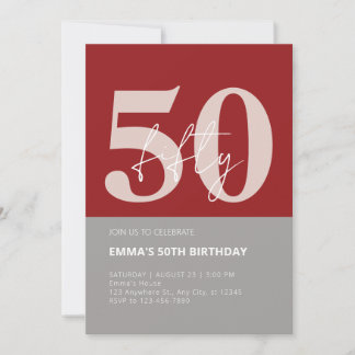 Invitation 50e anniversaire
