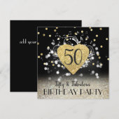 Invitation 50e anniversaire (Devant / Derrière)