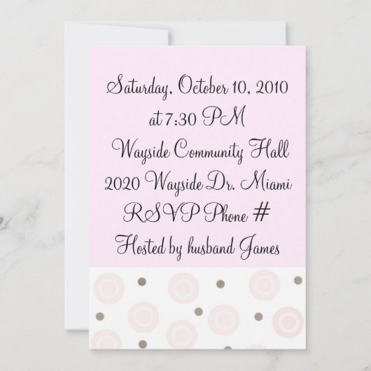 Invitation 50e anniversaire (Dos)