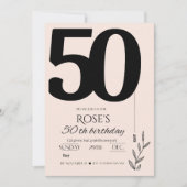 Invitation 50e anniversaire (Devant)