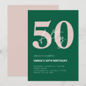 Invitation 50e anniversaire (Devant / Derrière)