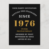 Invitation 50e anniversaire 1976 Noir Or (Devant)