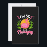 Invitation 50e anniversaire 50 ans flambant Dames flamingo<br><div class="desc">Funny Flamingo Gift for men,  Gift for women,  wife,  husband,  son,  daughter,  grandson,  granddaughter. Design Gift Idea for Birthday,  Christmas,  Anniversary,  Fathers day,  Mothers Day,  matching outfit men,  women,  father,  wife,  teacher.</div>