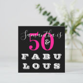 Invitation 50e anniversaire 50 fabuleuse fête d'anniversaire  (Debout devant)