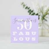 Invitation 50e anniversaire 50 fabuleuse fête d'anniversaire  (Debout devant)