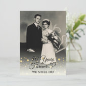 Invitation 50e Anniversaire ANNÉES EN FOREVER Vow Renouvellem (Debout devant)