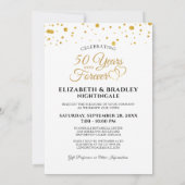 Invitation 50e Anniversaire ANNÉES EN FOREVER Vow Renouvellem (Dos)