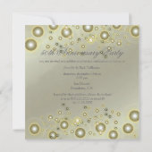 Invitation 50e ANNIVERSAIRE / ANNIVERSAIRE D'OR / PAPIER LUXE (Dos)