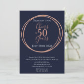 Invitation 50e anniversaire applaudit 50 ans Rose de la Marin (Debout devant)