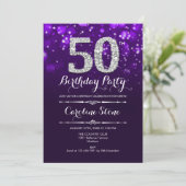 Invitation 50e anniversaire - Argent violet (Debout devant)