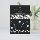 Invitation 50e anniversaire avec impression d'anim (Debout devant)