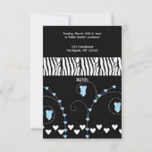 Invitation 50e anniversaire avec impression d'anim (Dos)