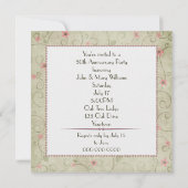 Invitation 50e anniversaire avec photo (Dos)