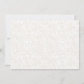 Invitation 50e Anniversaire avec Photo - Élégant Or Blanc (Dos)