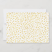 Invitation 50e anniversaire avec photo - or blanc (Dos)