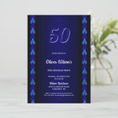Invitation 50e anniversaire Black and Blue Party (Debout devant)