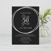 Invitation 50e anniversaire Black Silver encourage à 50 ans (Debout devant)