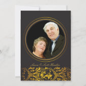 Invitation 50e anniversaire - bordure dorée (Dos)