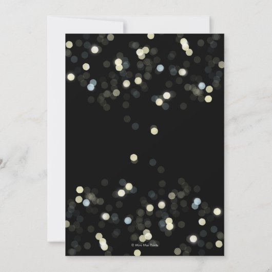 Invitation 50e anniversaire Bright Lights (Dos)