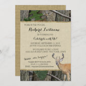Invitation 50e anniversaire Buck avec Camo de chasse (Devant / Derrière)