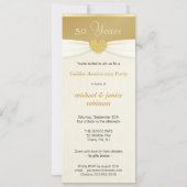 Invitation 50e Anniversaire - Cartons d'invitation faux poche (Dos)
