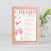 INVITATION 50E ANNIVERSAIRE| CHAMPAGNE ROSE (Debout devant)