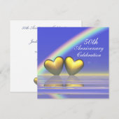 Invitation 50e anniversaire Cœurs d'Or (Devant / Derrière)