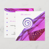 Invitation 50e anniversaire Conception de la spirale violette (Devant / Derrière)