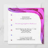Invitation 50e anniversaire Conception de la spirale violette (Dos)