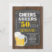 Invitation 50e anniversaire. Concours à 50 ans de bière (Devant)