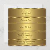 Invitation 50e anniversaire de fête Gold Black Cumpleaños (Dos)