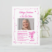 Invitation 50e anniversaire de fête Photo Espresso Martini (Debout devant)