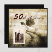 Invitation 50e anniversaire de la création d'un pays de chêne (Devant / Derrière)