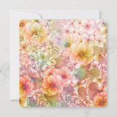 Invitation 50e anniversaire de la fête Cosmos Floral Garden (Dos)