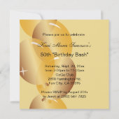 Invitation 50e anniversaire de la fête de la fille Bash | Jau (Dos)