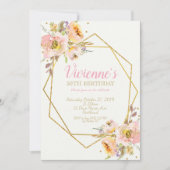 Invitation 50e anniversaire de la fête florale Géométrique de (Devant)